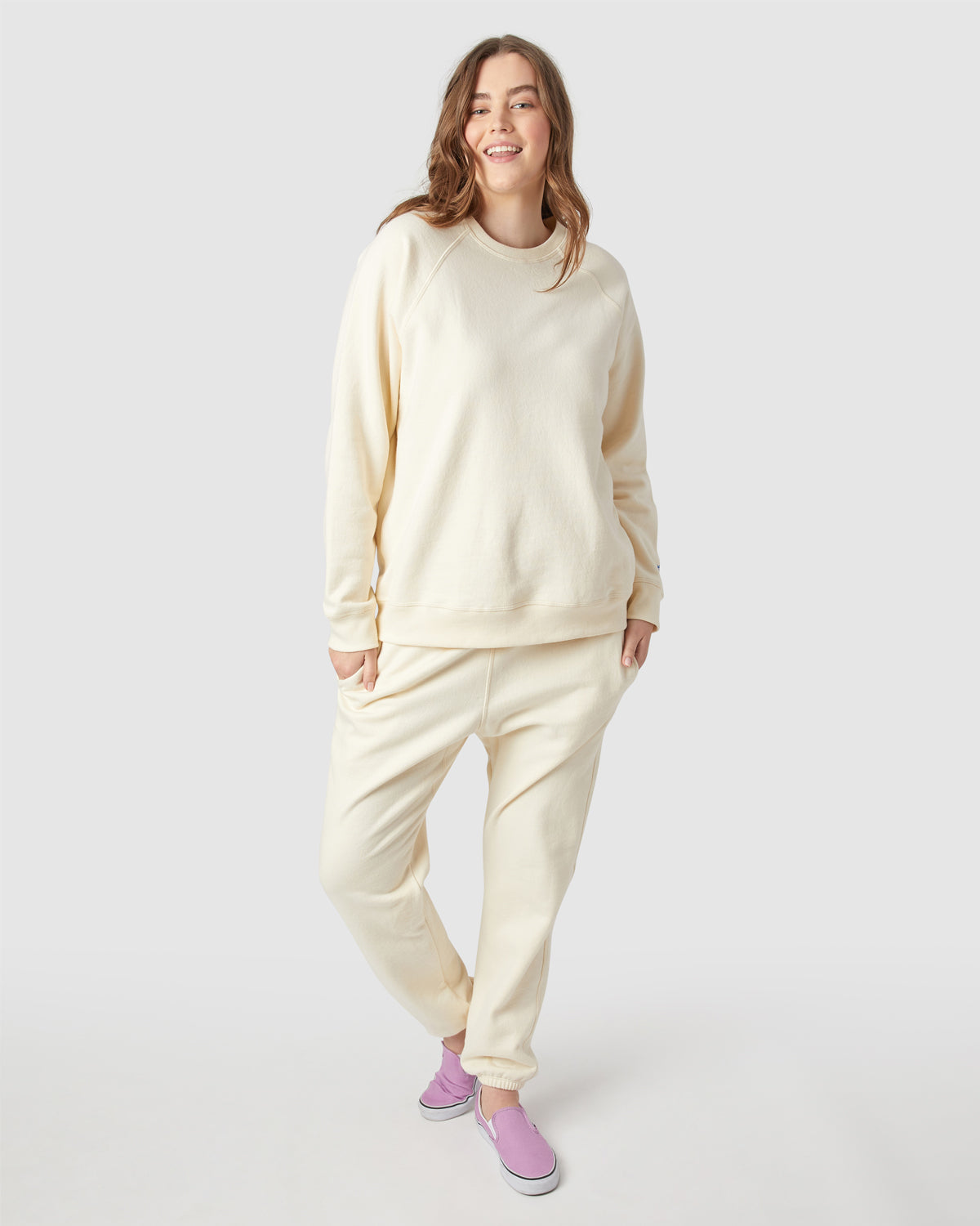 Walker Sweatpant in Cream By Morgan Lane
