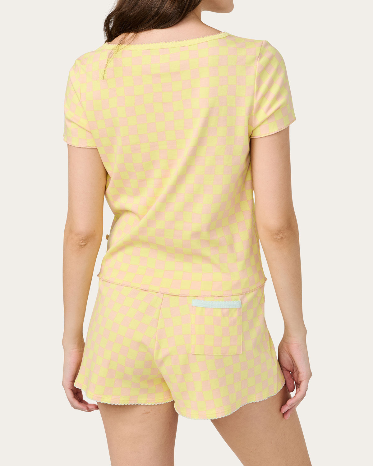 Suzie Pajama Set In Checkers By Morgan Lane