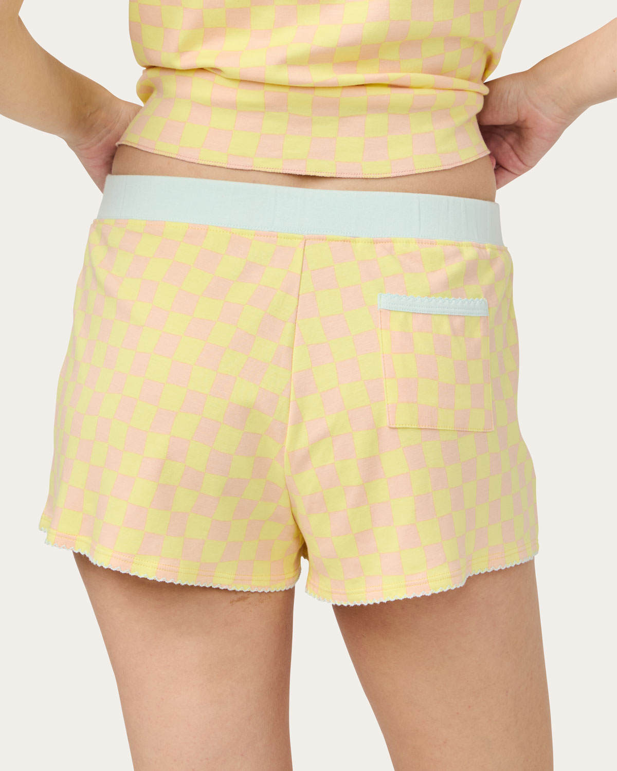 Suzie Pajama Set In Checkers By Morgan Lane
