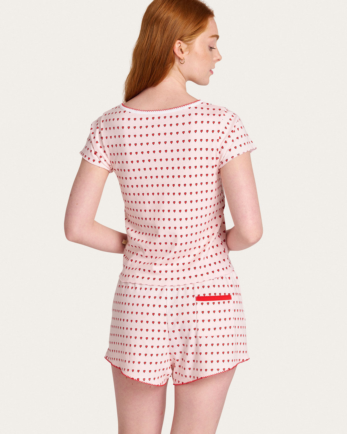 Suzie Pj Set in Floating Hearts By Morgan Lane