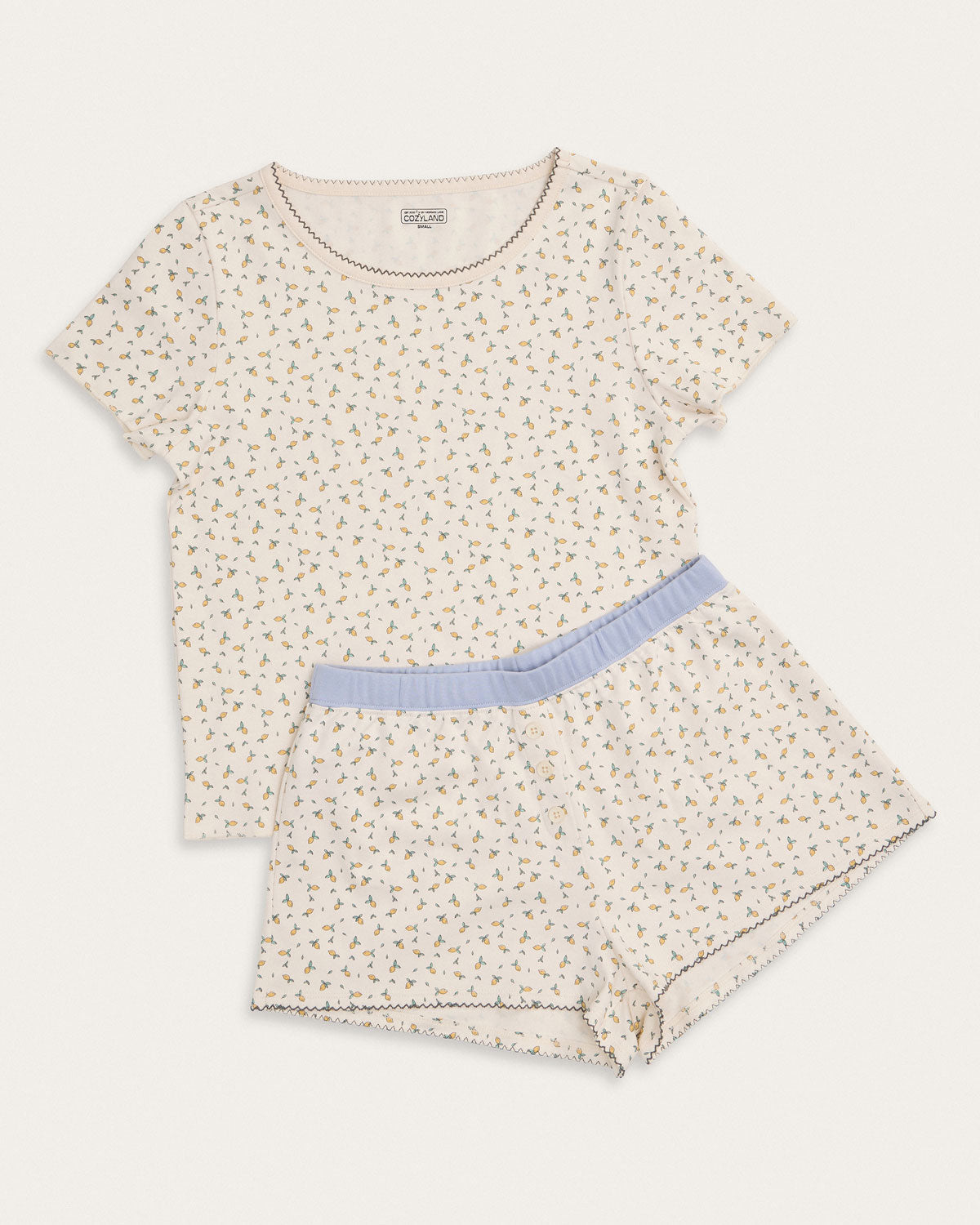 Suzie Pj Set in Little Lemons By Morgan Lane