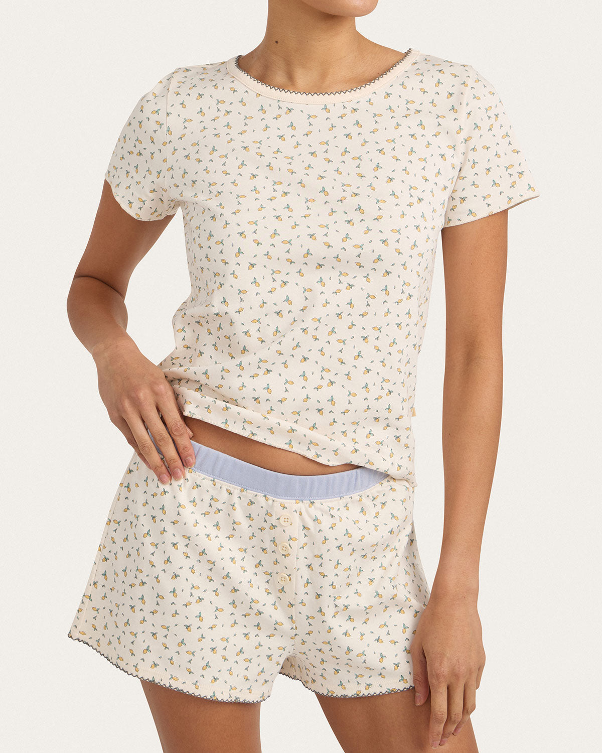 Suzie Pj Set in Little Lemons By Morgan Lane