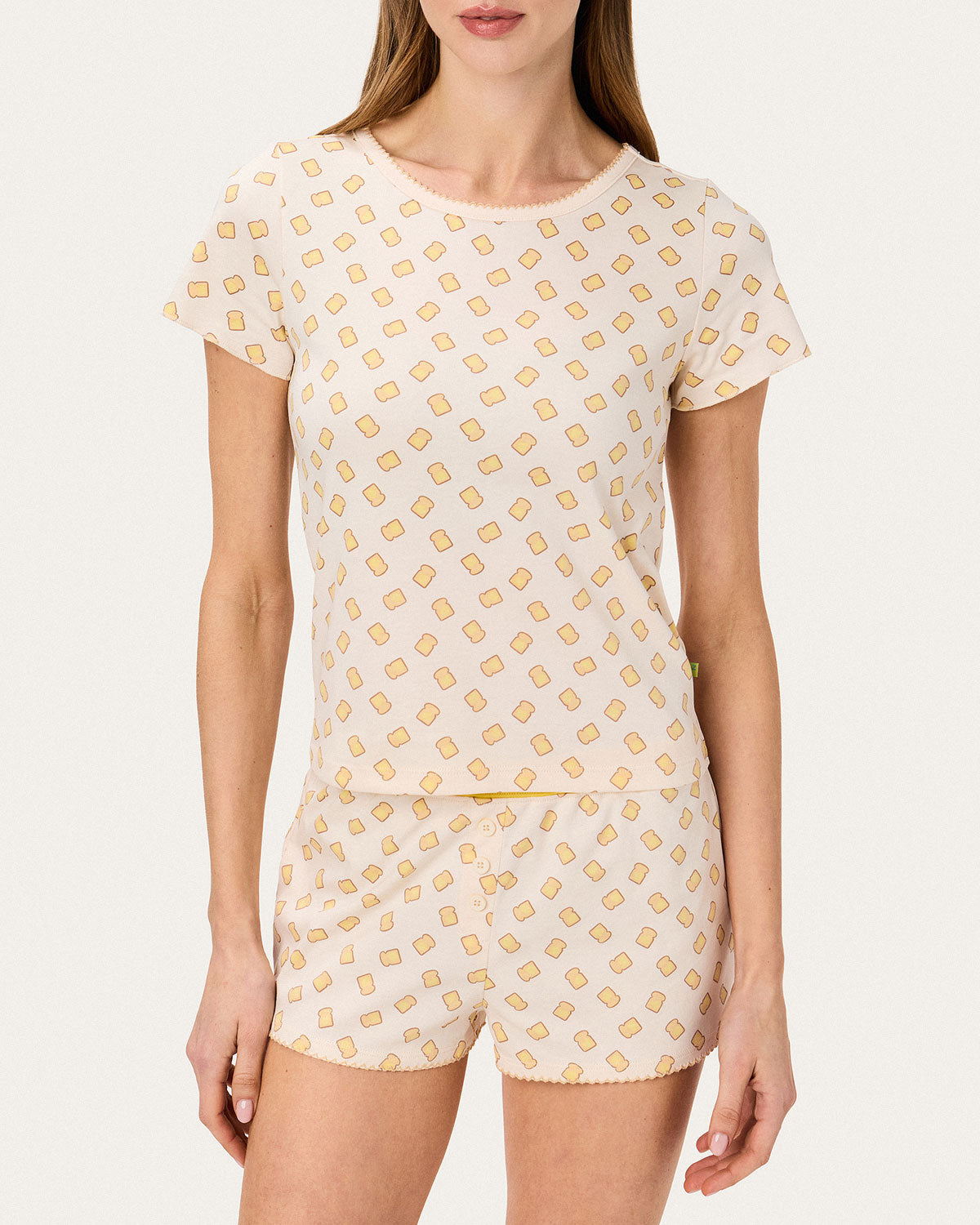 Suzie Pj Set in Toast By Morgan Lane