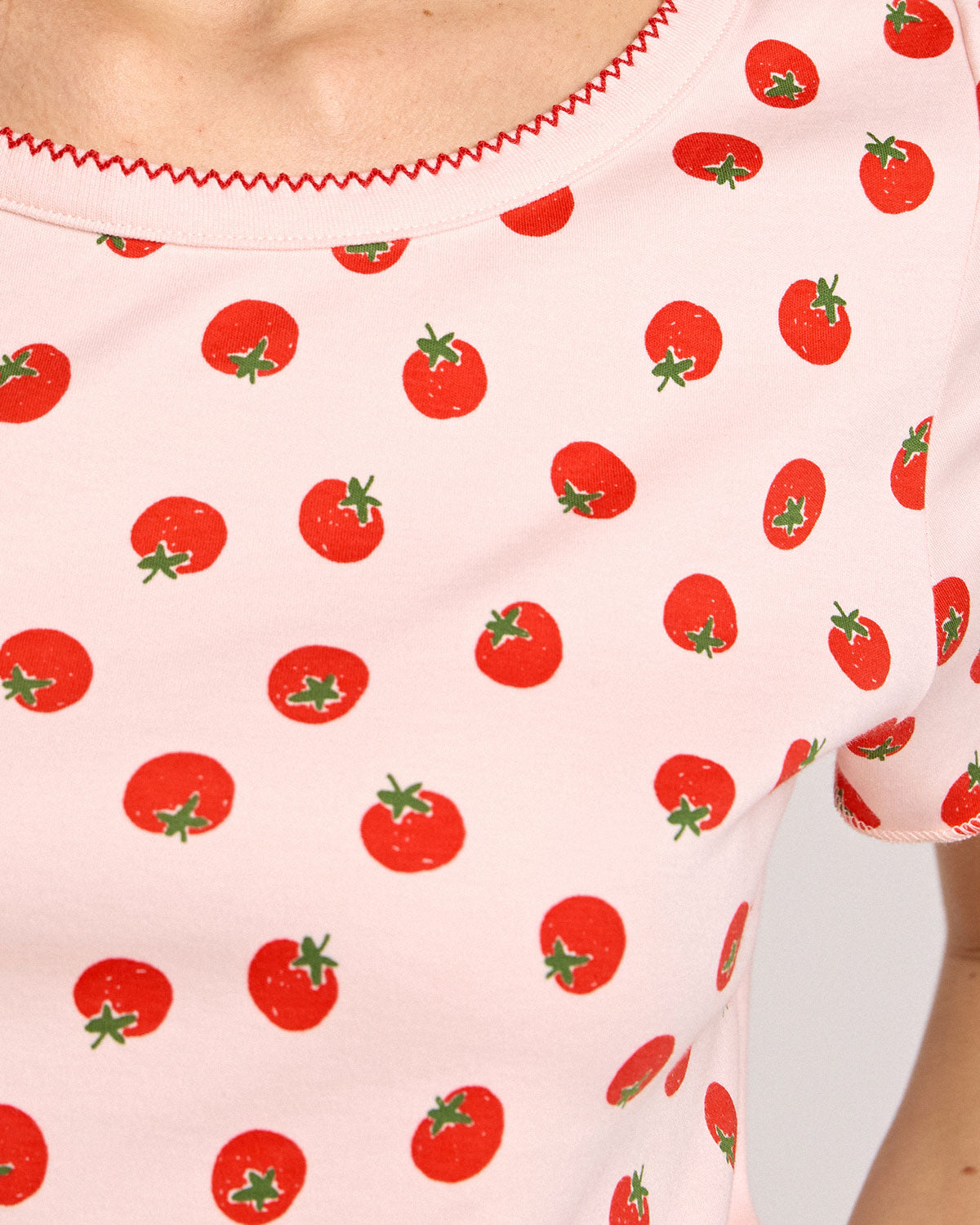 Suzie Pj Set in Juicy Tomatoes By Morgan Lane