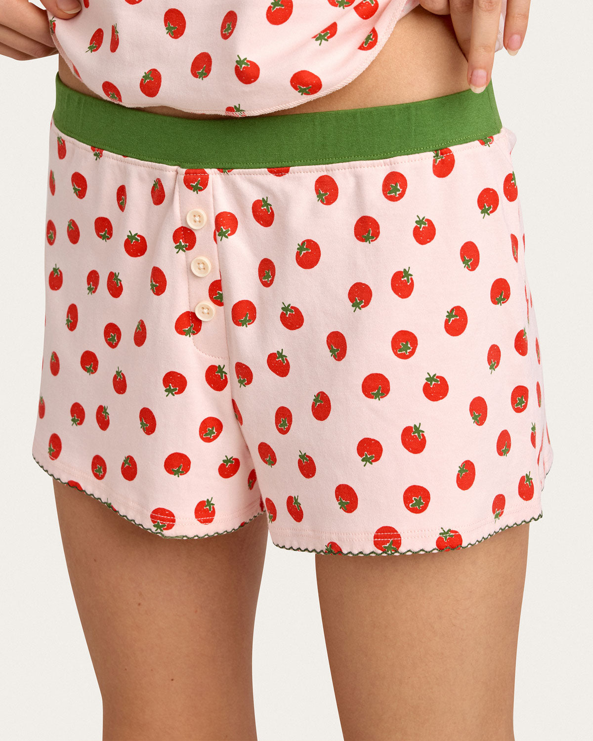 Suzie Pj Set in Juicy Tomatoes By Morgan Lane