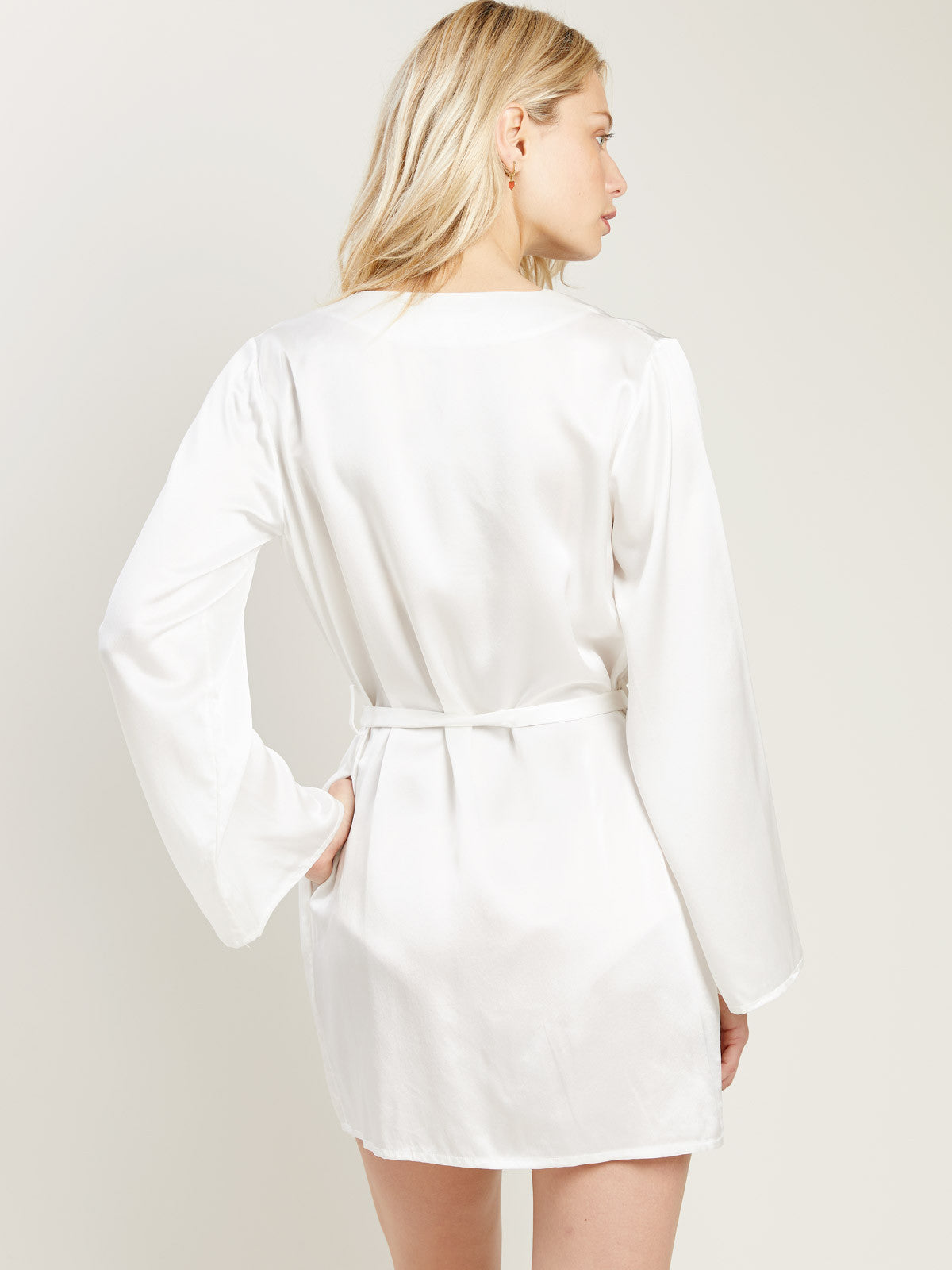 Langley Robe in Chalk By Morgan Lane