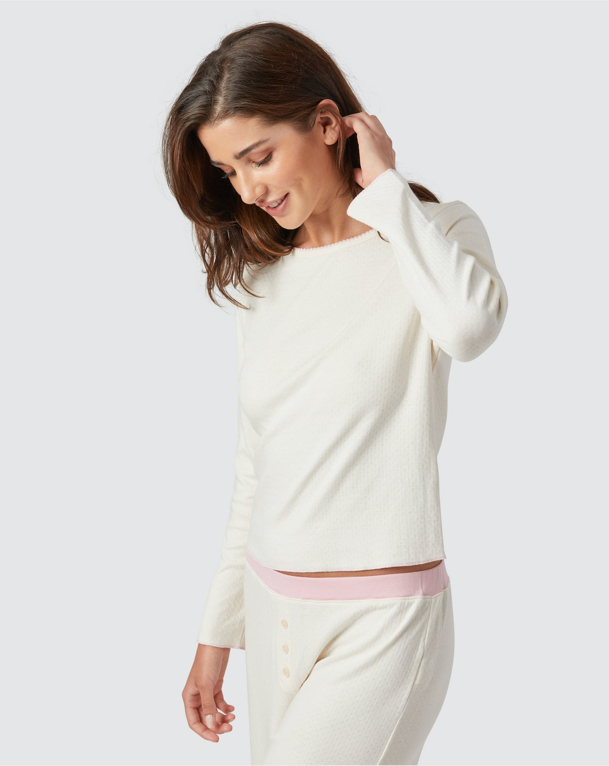Ellie PJ Set in Rose Water By Morgan Lane