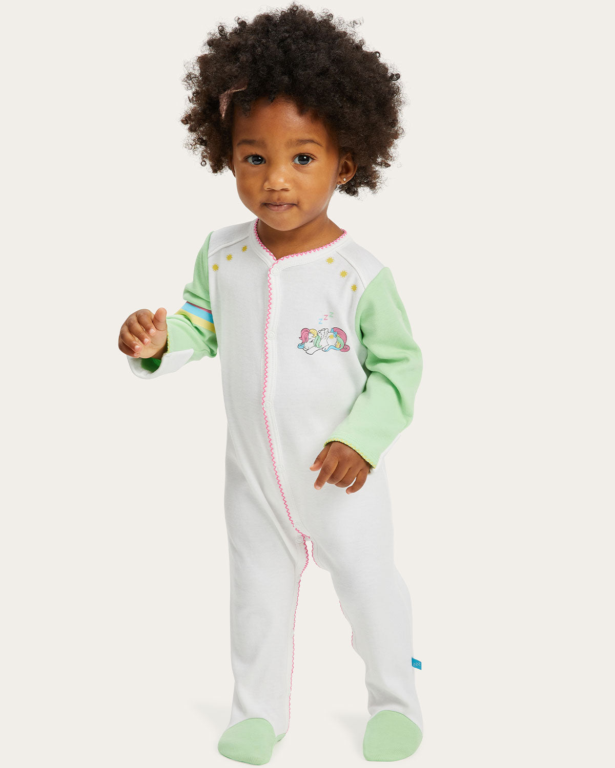 Rory Onesie in Chalk/Mint By Morgan Lane