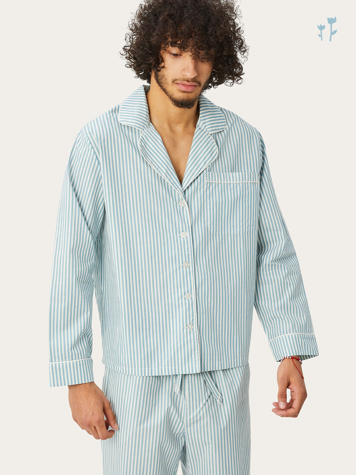 Tommy Unisex PJ Set in Sky Stripe By Morgan Lane