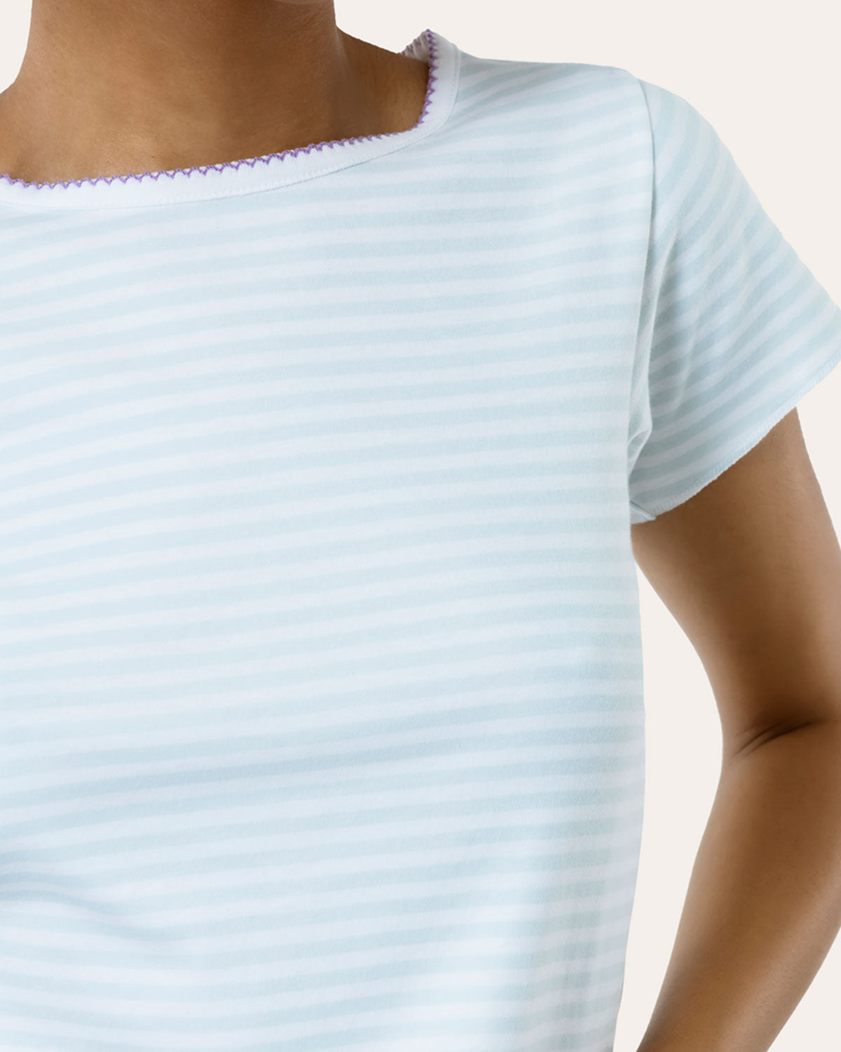 Baby Jean Tee in Sleepy Stripe By Morgan Lane
