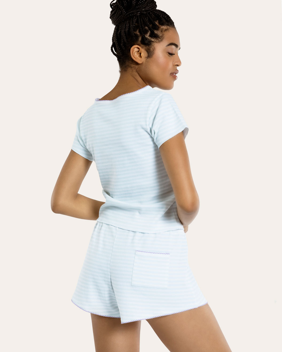 Baby Jean Tee in Sleepy Stripe By Morgan Lane