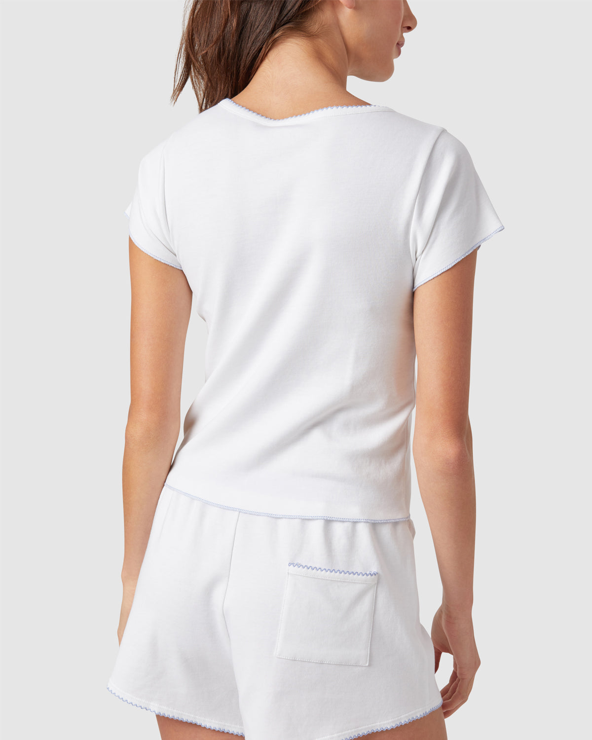 Baby Jean Tee in Chalk By Morgan Lane
