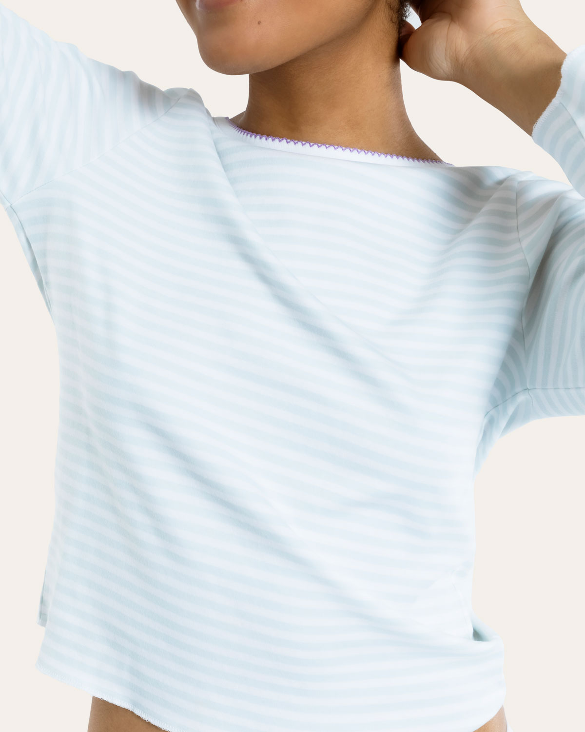 Ellie Pajama Set in Sleepy Stripe By Morgan Lane