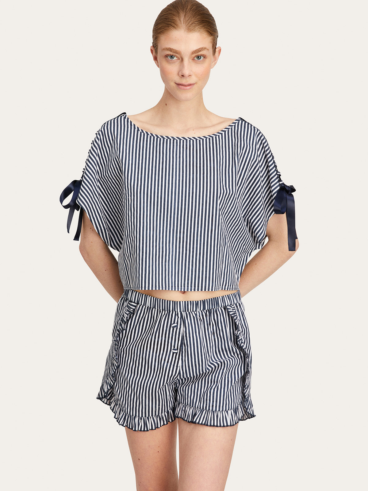 Gina Nessa PJ Set in Midnight By Morgan Lane