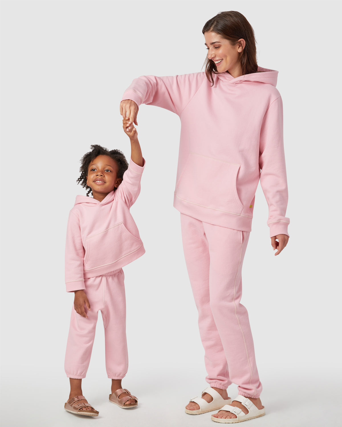 Mini Walker Sweatpant in Candy Pink By Morgan Lane