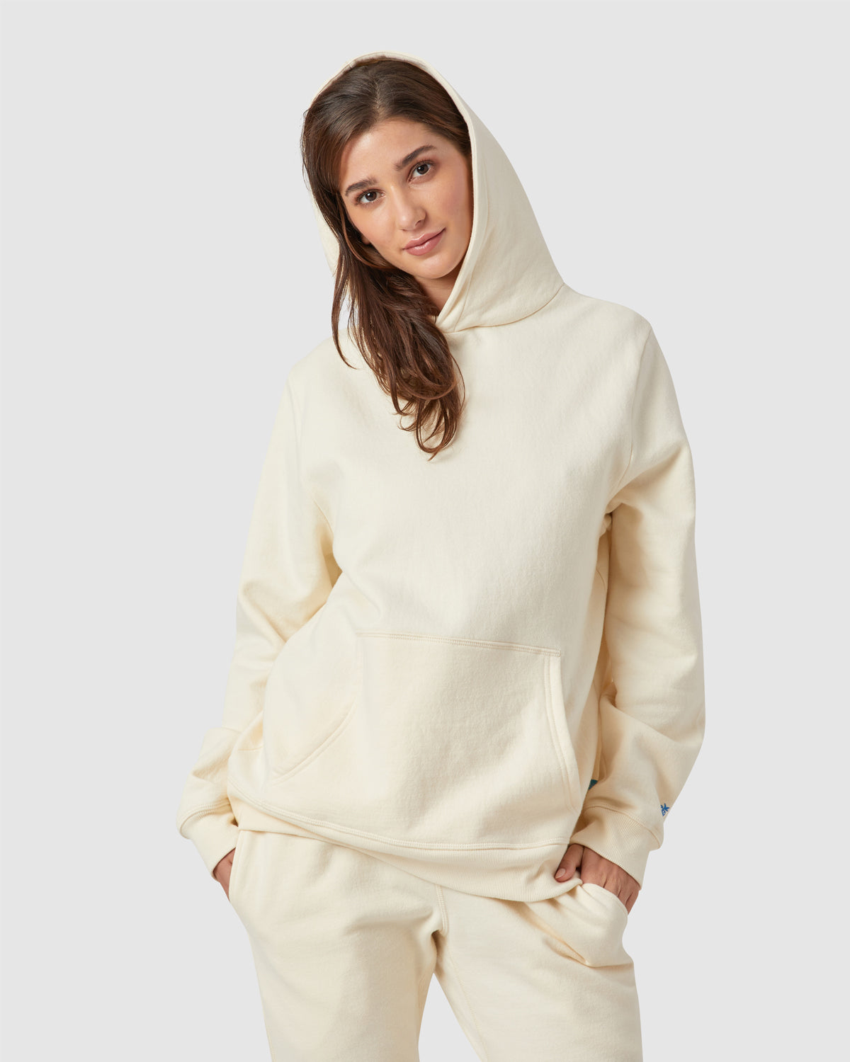 Grayson Hoodie in Cream By Morgan Lane