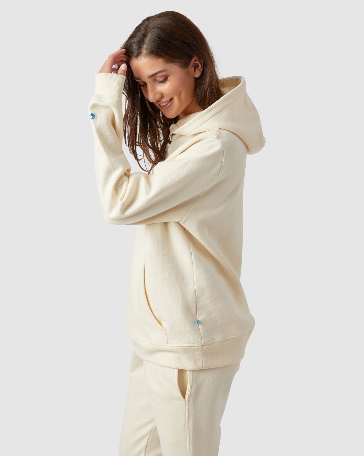 Grayson Hoodie in Cream By Morgan Lane