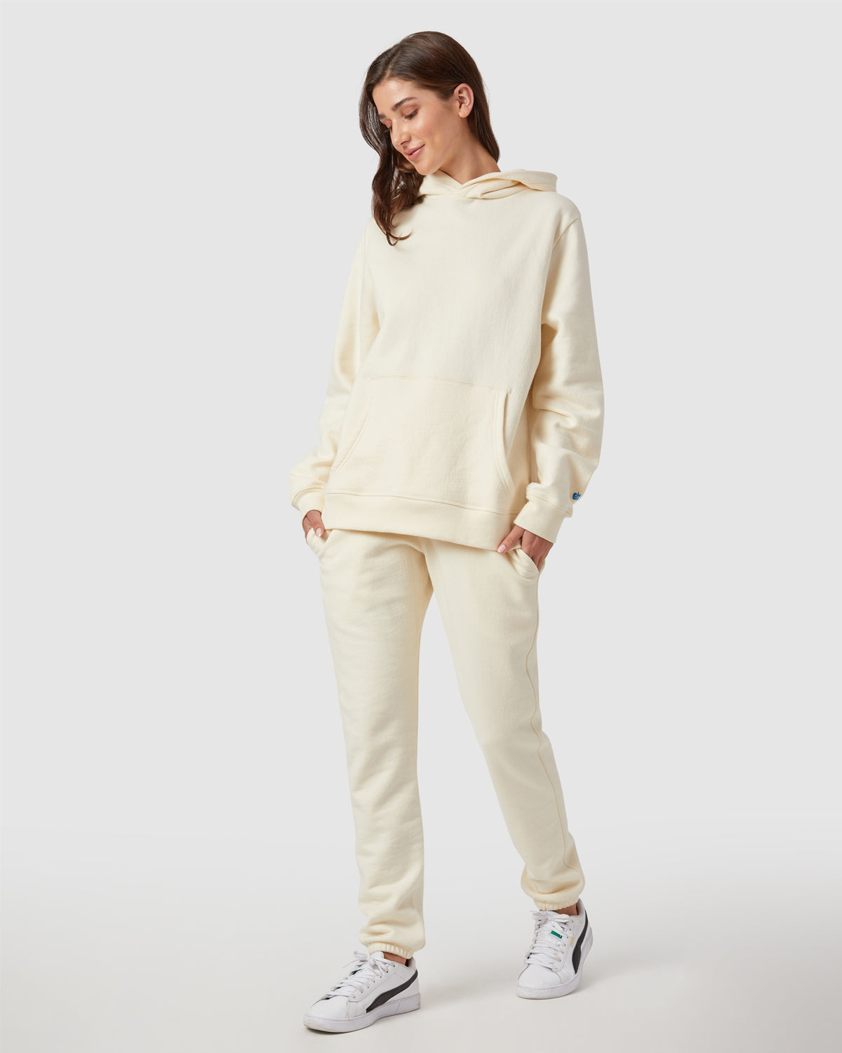 Grayson Hoodie in Cream By Morgan Lane