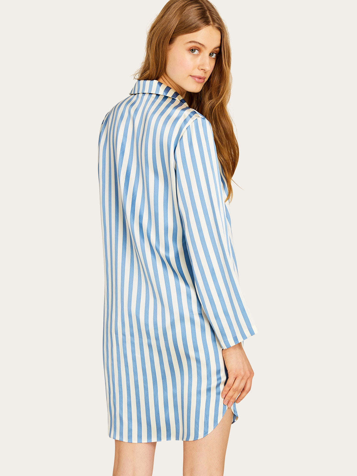 Jillian Night Shirt in Periwinkle By Morgan Lane