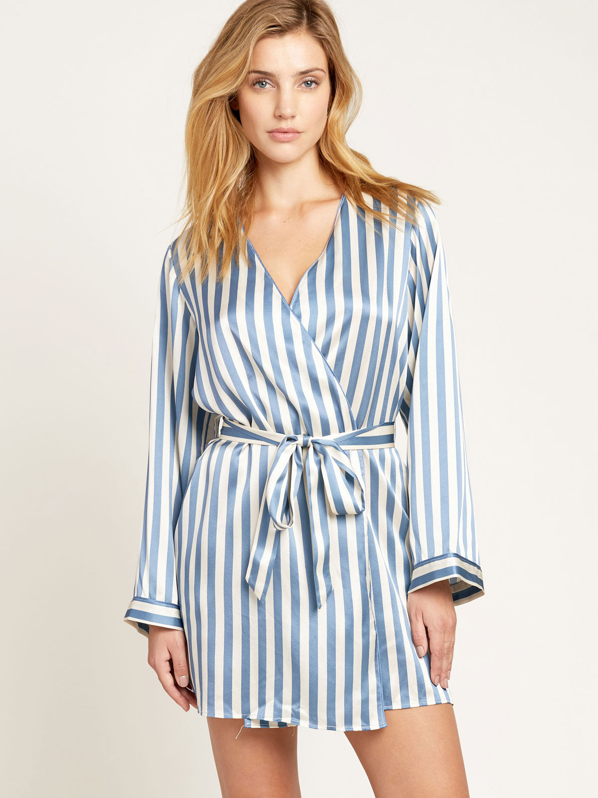 Langley Robe in Periwinkle By Morgan Lane