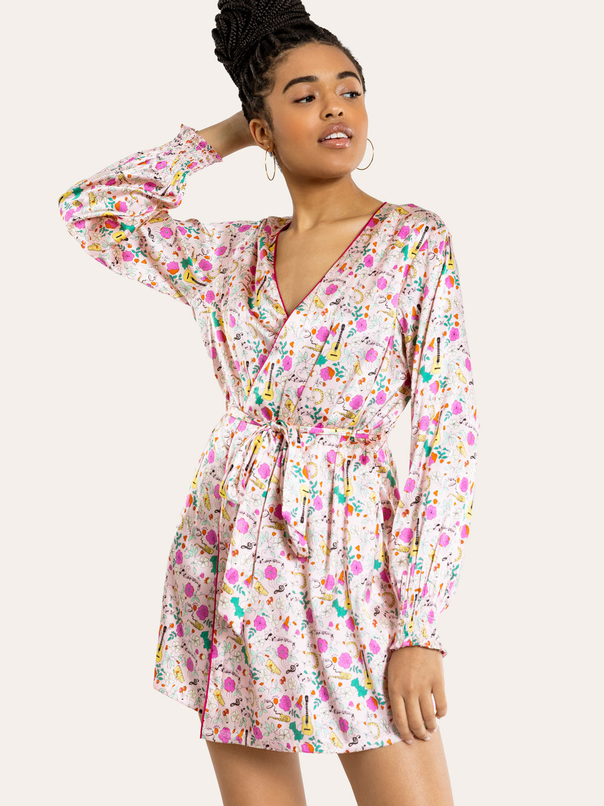 Larsen Robe in Singing Flowers By Morgan Lane