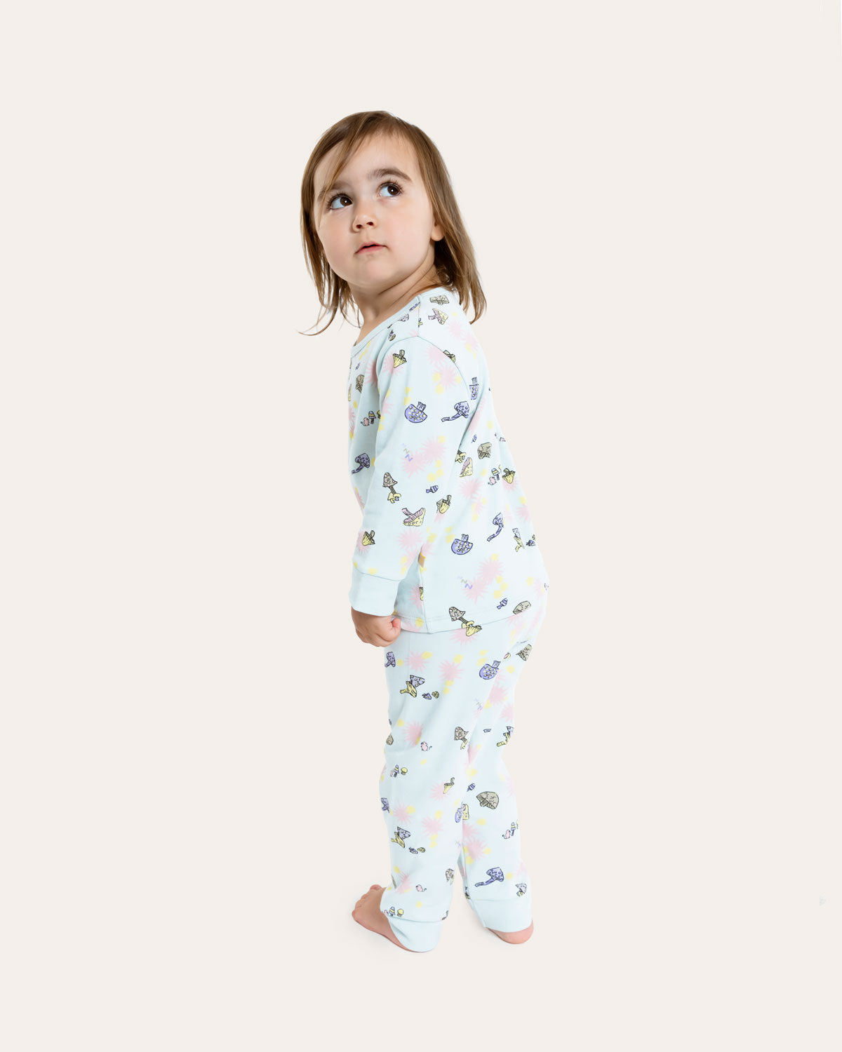 Riley Pajama Set in Mushroom By Morgan Lane