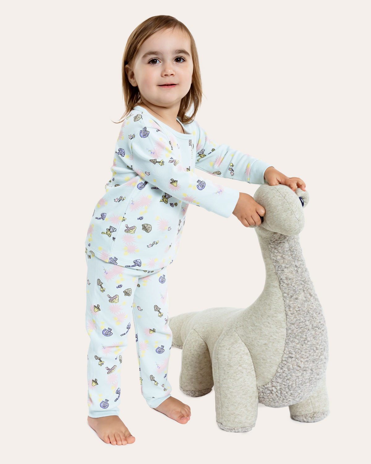 Riley Pajama Set in Mushroom By Morgan Lane