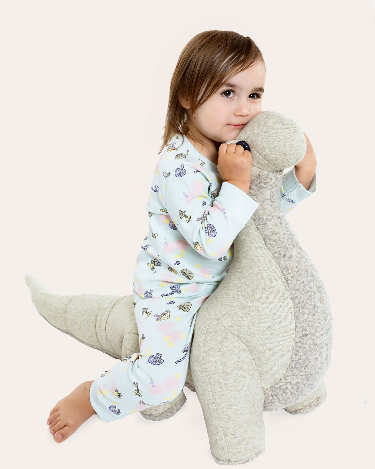 Riley Pajama Set in Mushroom By Morgan Lane