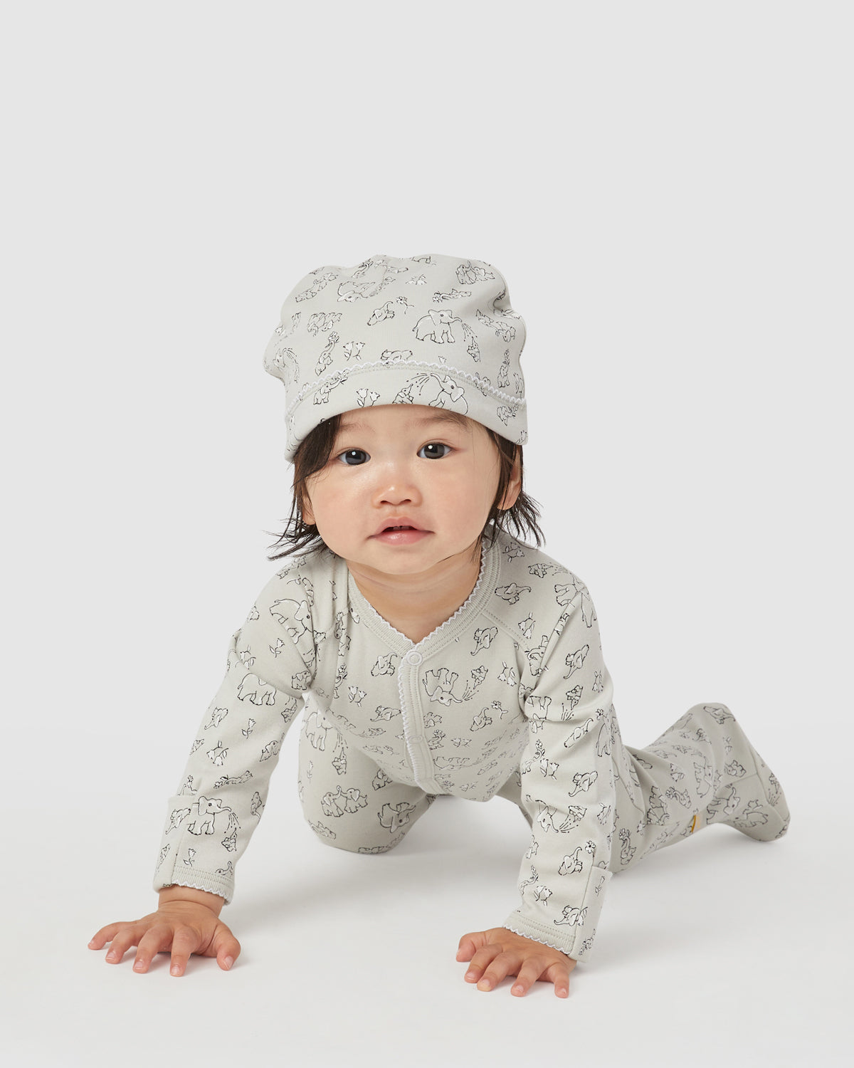 Baby Hat Rory Onesie Set in Dew By Morgan Lane
