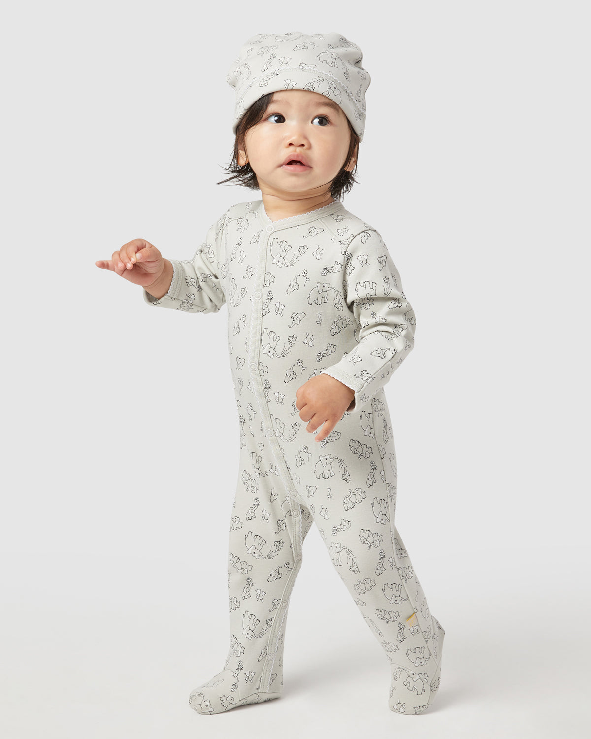 Baby Hat Rory Onesie Set in Dew By Morgan Lane