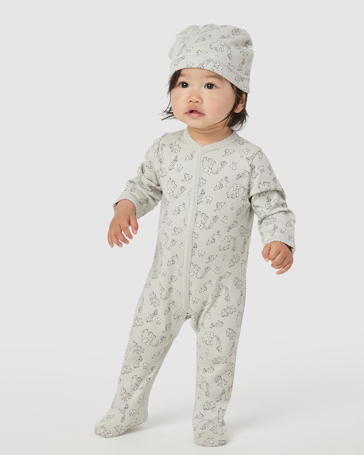 Baby Hat Rory Onesie Set in Dew By Morgan Lane