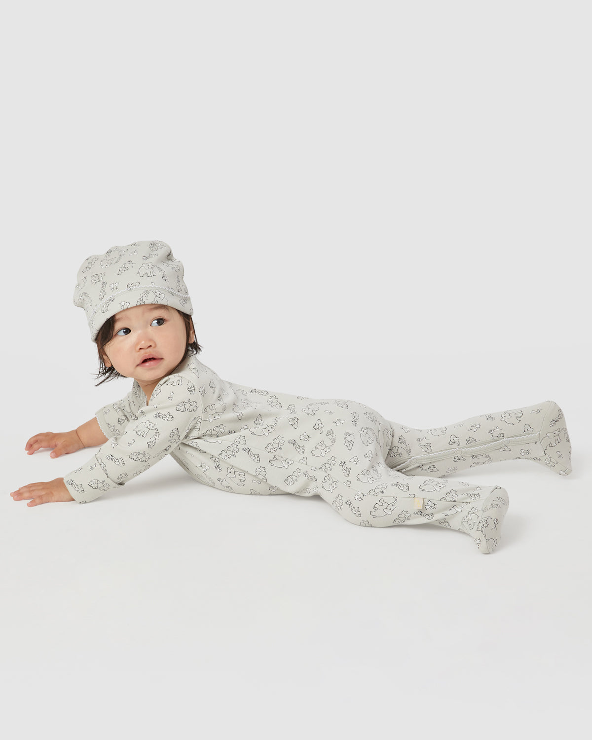 Baby Hat Rory Onesie Set in Dew By Morgan Lane