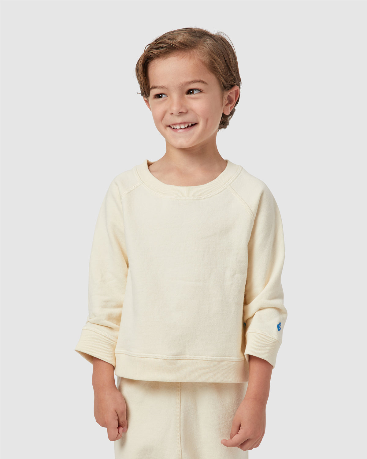 Mini Rowan Crewneck in Cream By Morgan Lane