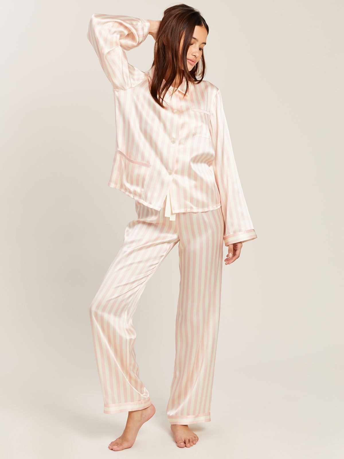 Chantal Pant in Petal Stripe By Morgan Lane