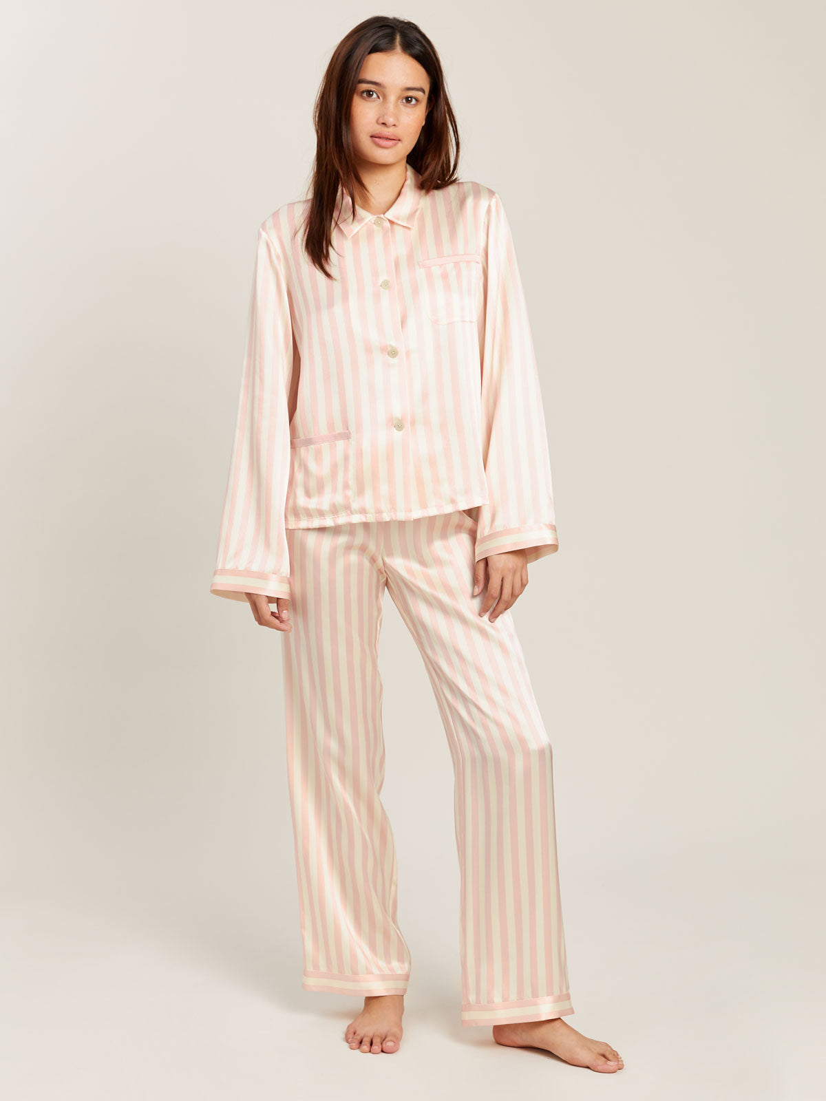 Ruthie Top in Petal Stripe By Morgan Lane