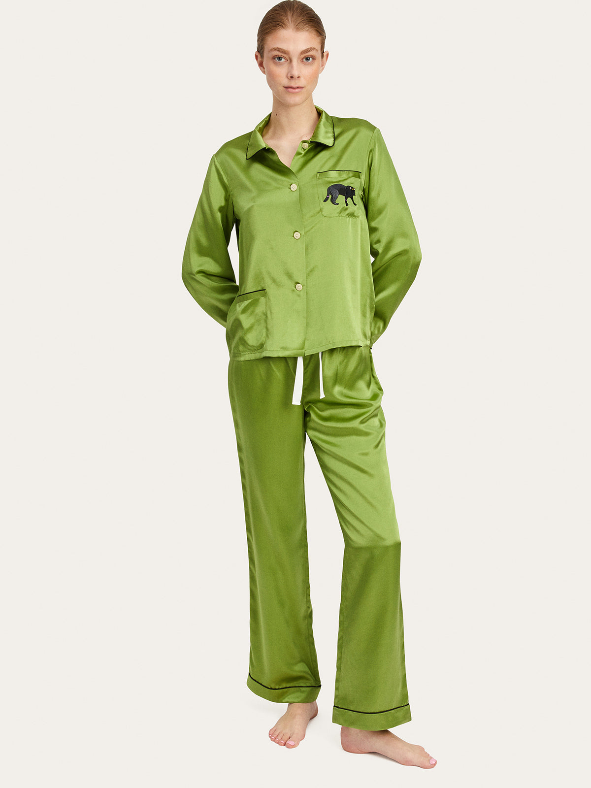 Chantal Pant in Green Envy By Morgan Lane