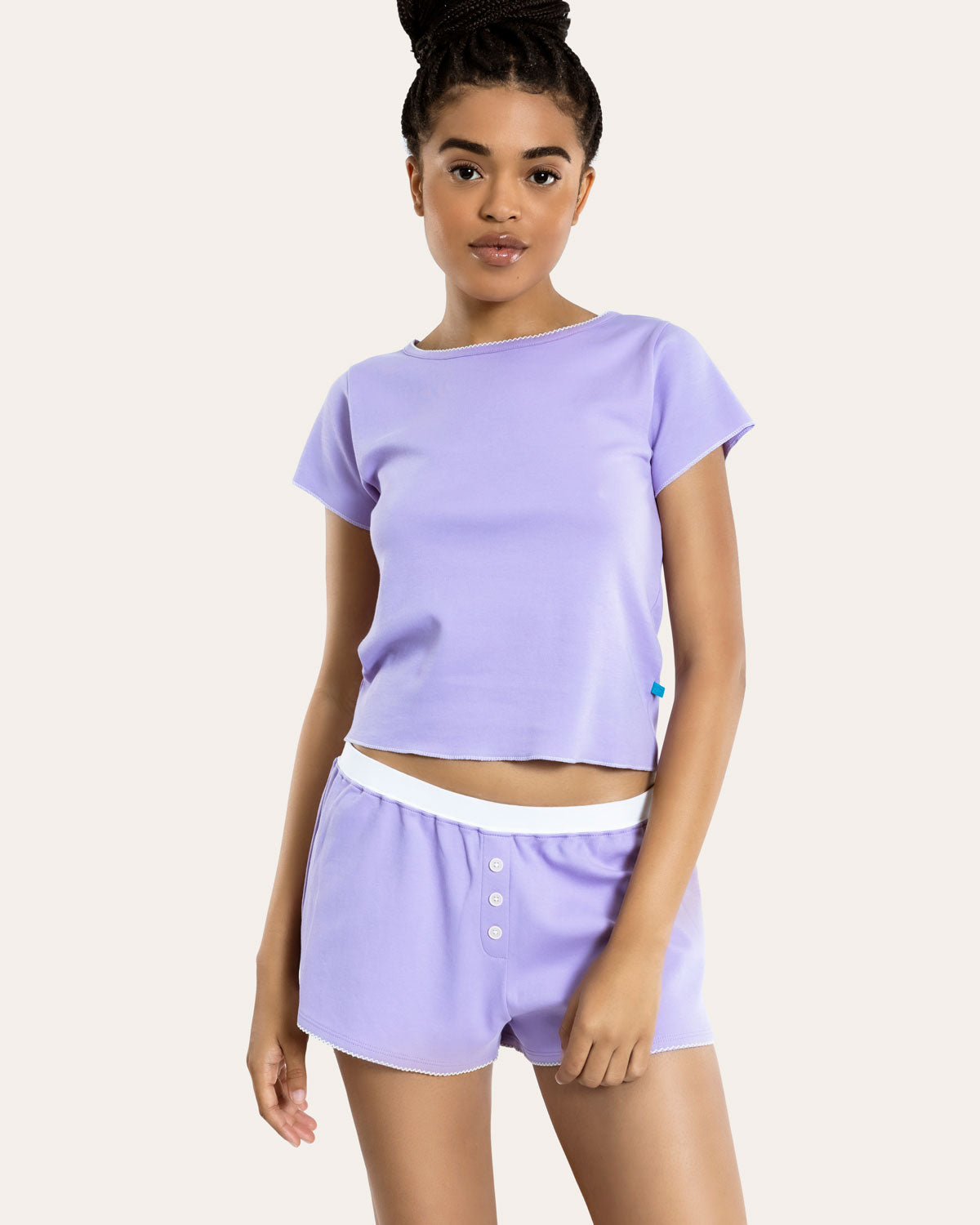 Suzie Pajama Set in Lavendar By Morgan Lane