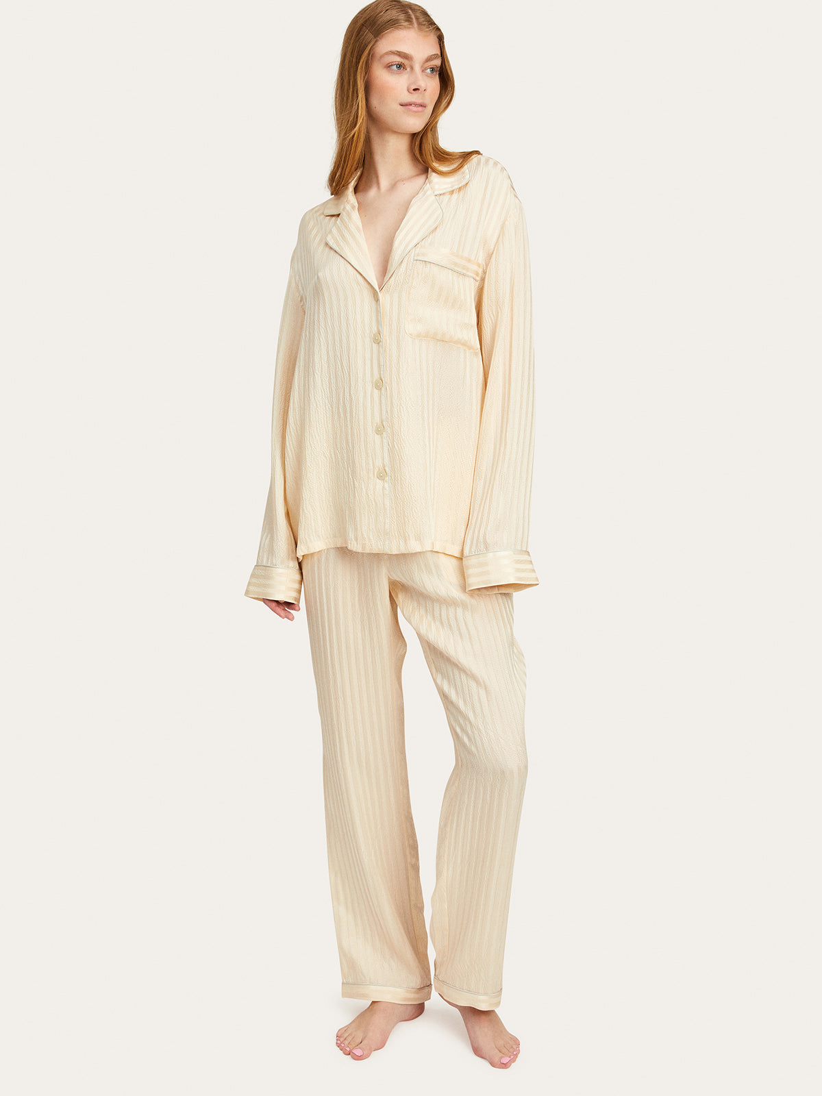 White company store pj set