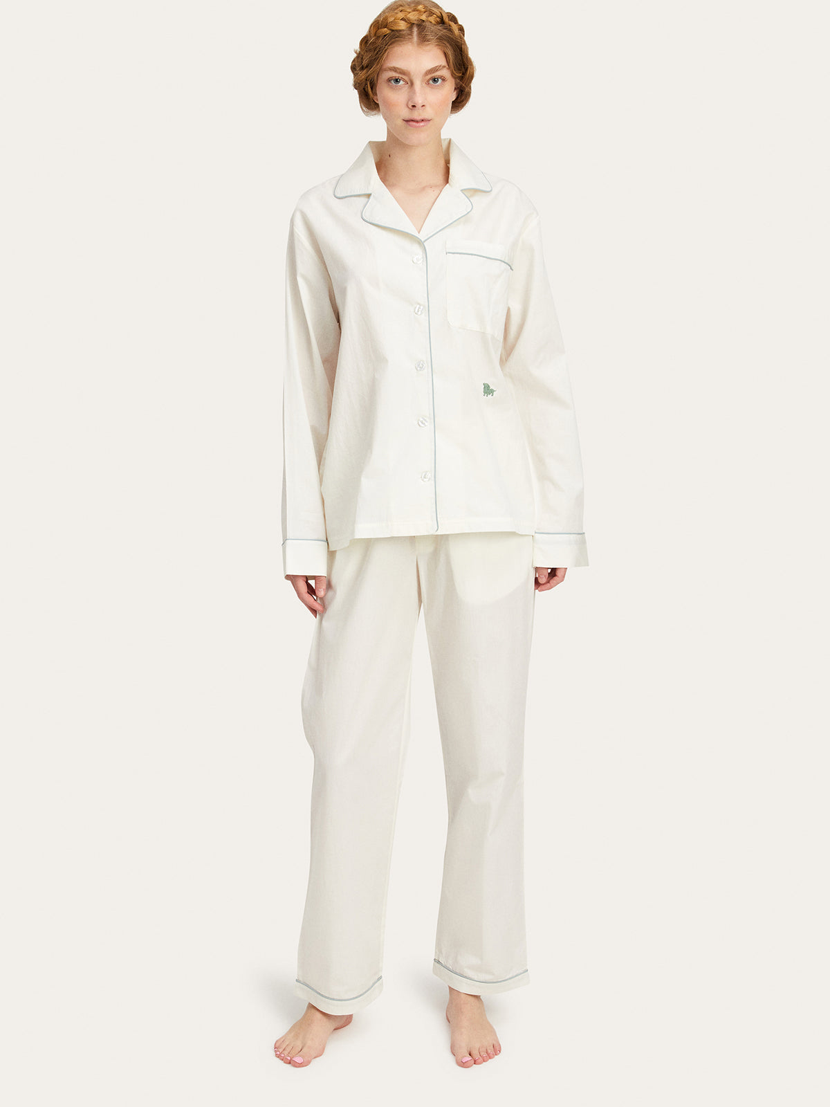 Tommy PJ Set x Land of Bébé in Chalk By Morgan Lane