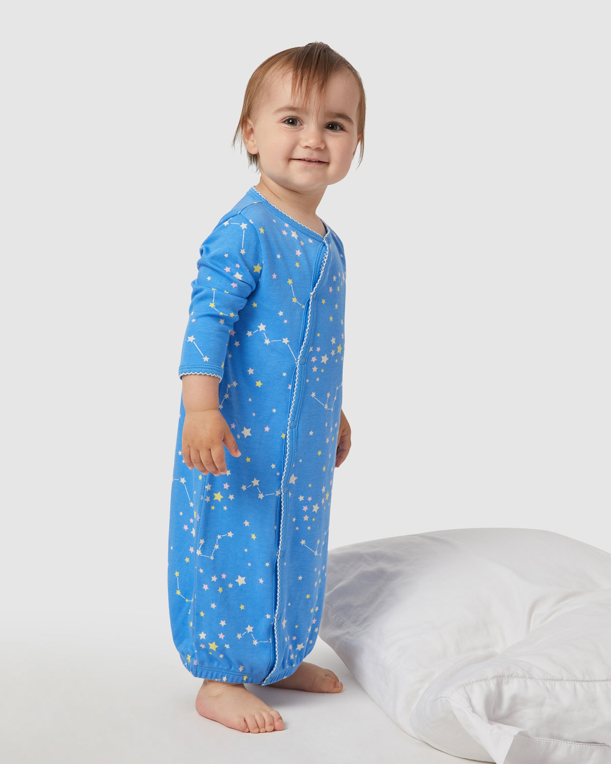 Zoe Night Gown in Capri Blue By Morgan Lane