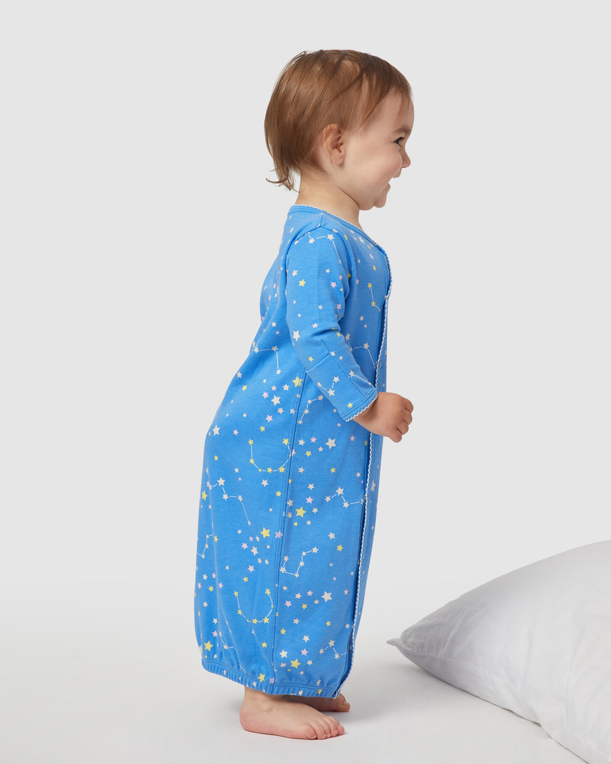 Zoe Night Gown in Capri Blue By Morgan Lane